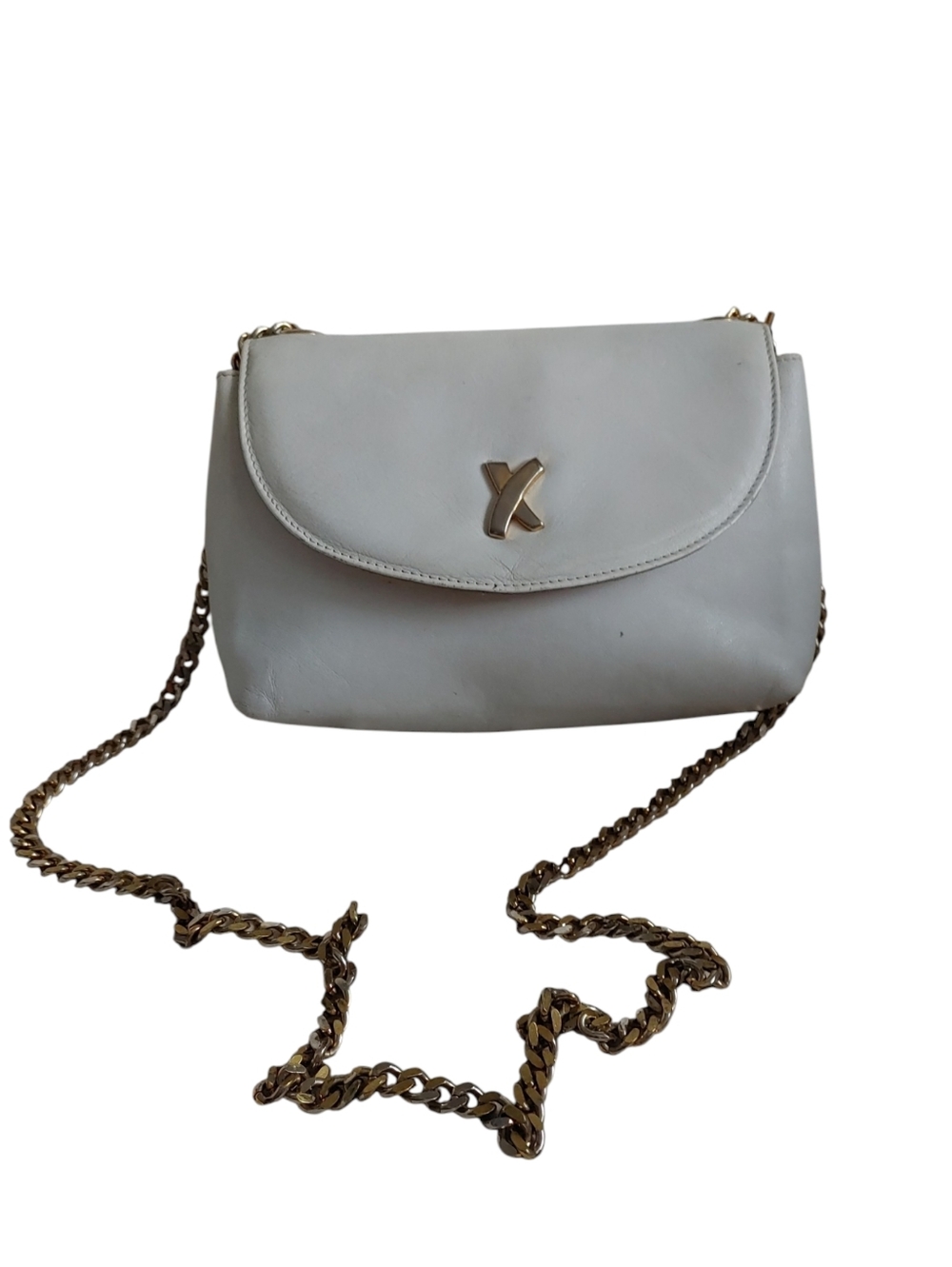 Vintage Paloma Picasso White Leather Bag
